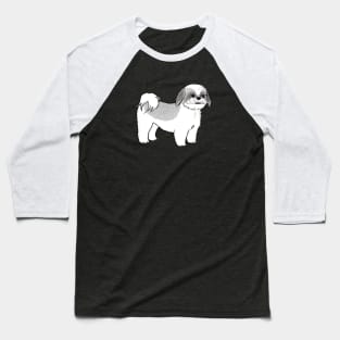 Shih Tzu Cartoon Dog Baseball T-Shirt